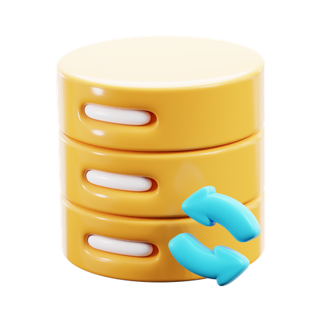 Sincronización de base de datos  3D Icon