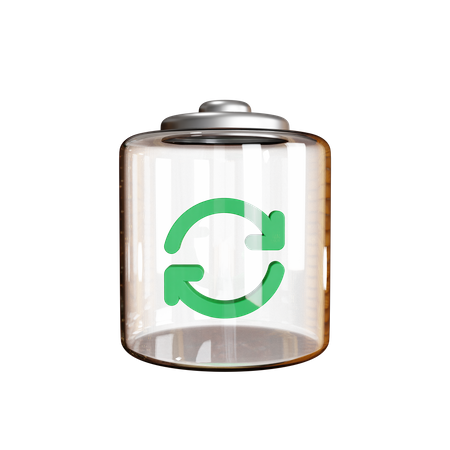Sincronización de batería  3D Icon