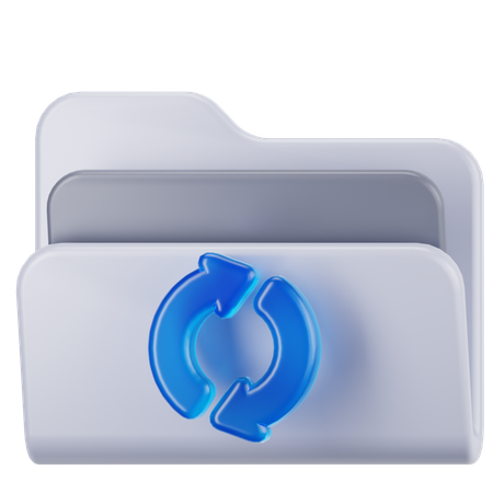 Sincronización de carpetas  3D Icon