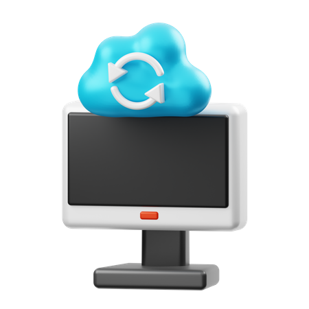 Sincronización en la nube  3D Icon