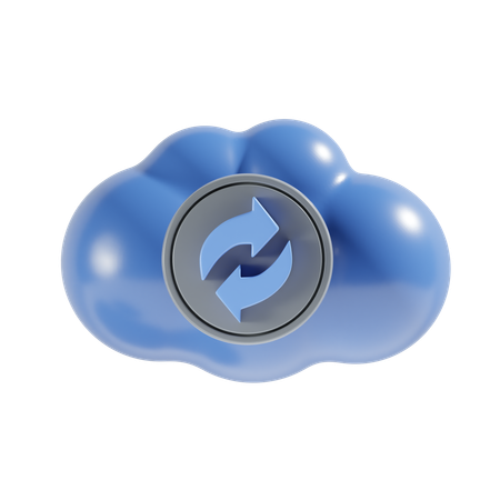 Sincronización en la nube  3D Icon