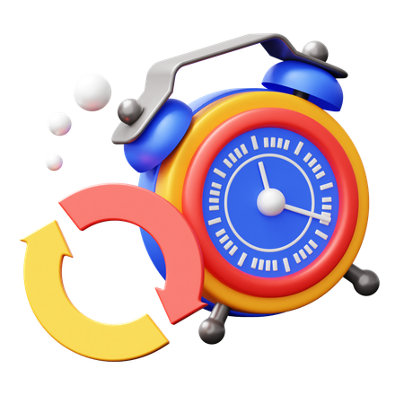 Sincronizar el tiempo  3D Icon