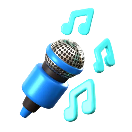 Sing  3D Icon