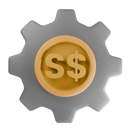 Singapore dollar  3D Icon