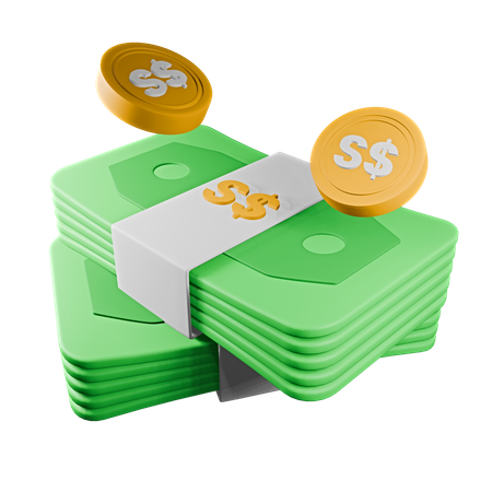 Singapore dollar  3D Icon