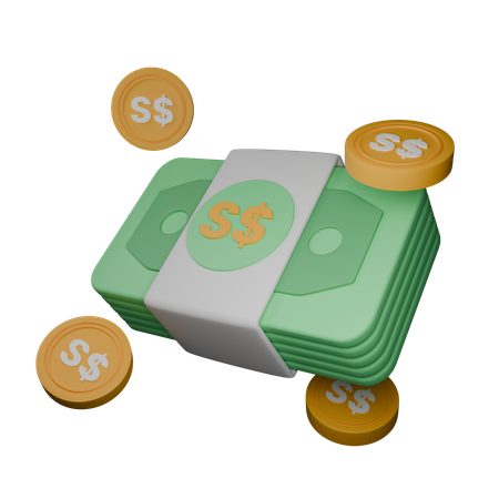 Singapore dollar  3D Icon