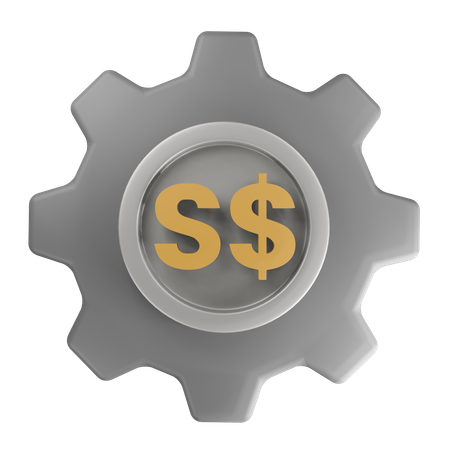 Singapore dollar Money Management  3D Icon