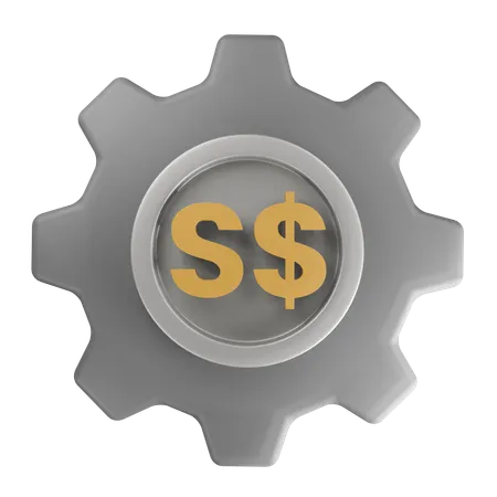 Singapore dollar Money Management  3D Icon