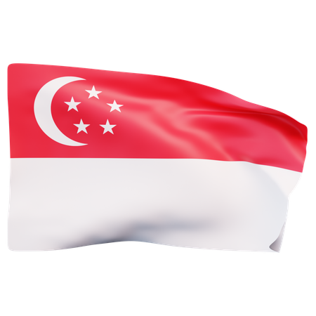 Singapore Flag  3D Icon