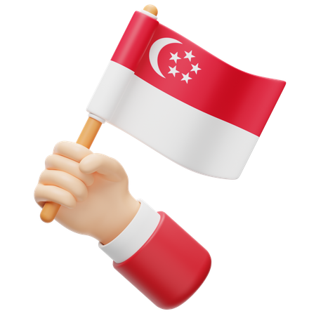 Singapore Flag  3D Icon