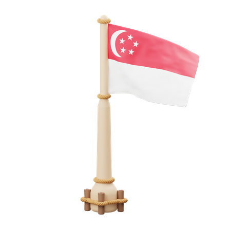 Singapore Flag  3D Icon