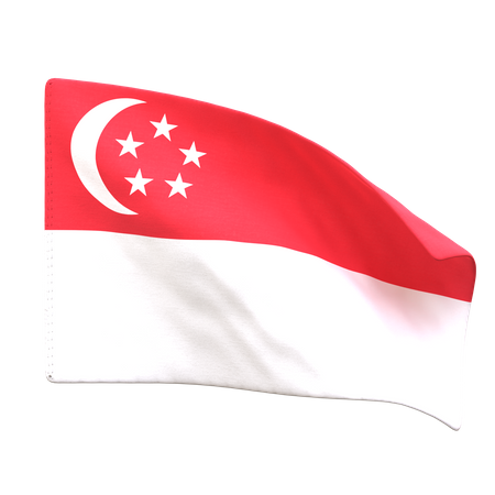 Singapore Flag  3D Icon