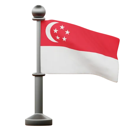 Singapore Flag  3D Icon