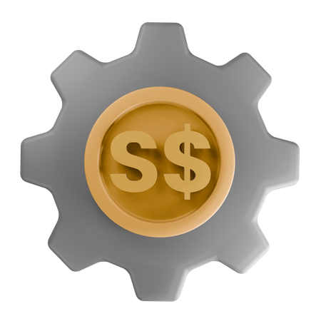 Dollar de Singapour  3D Icon