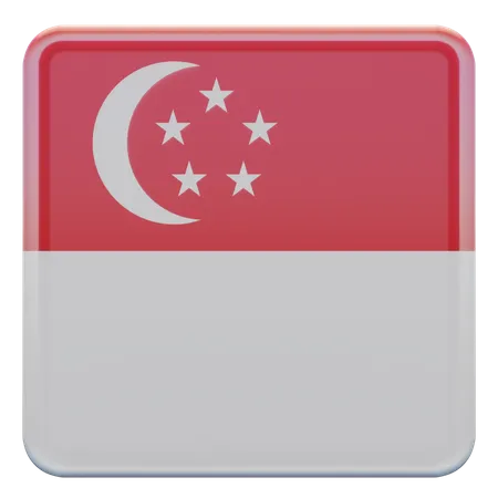 Drapeau de Singapour  3D Flag
