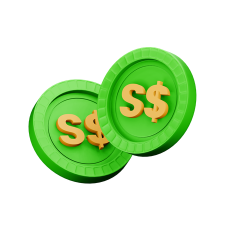 Singapur-Dollar  3D Icon