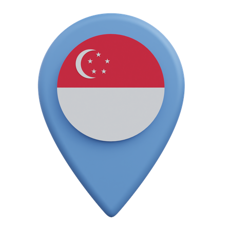 Standort Singapur  3D Icon