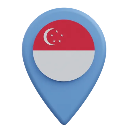 Standort Singapur  3D Icon