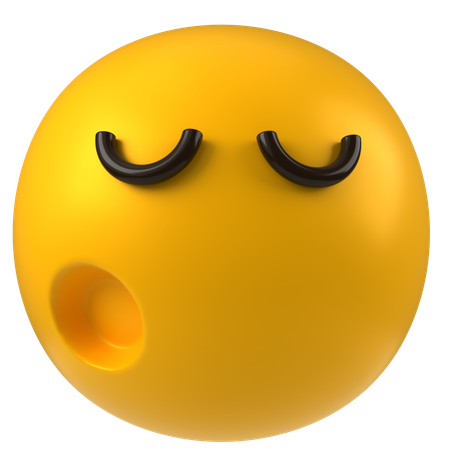 Singendes Emoji  3D Icon