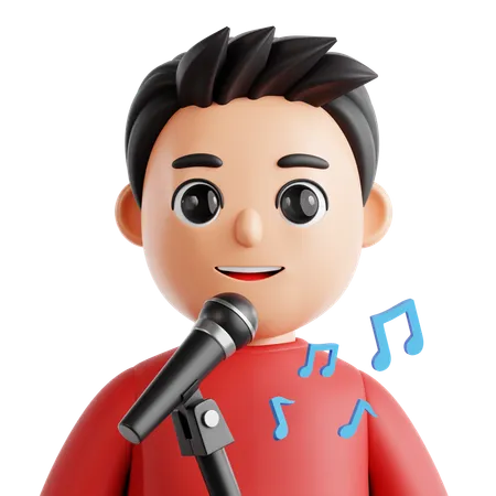 Singer  3D Icon