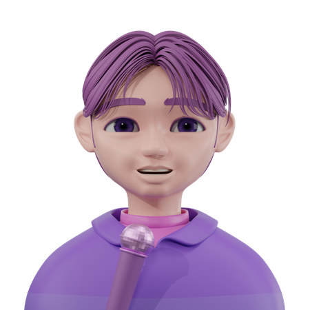 Singer  3D Icon