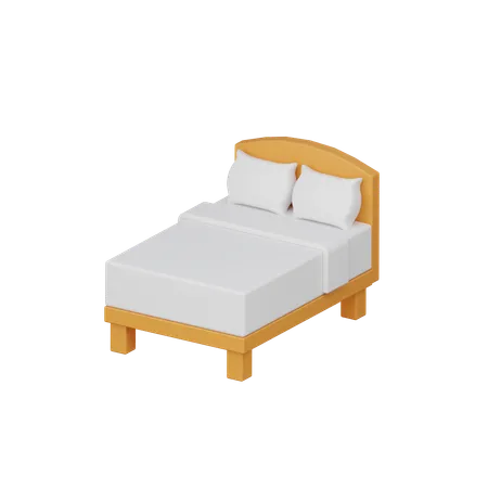 Single Bed 3 D Icon 3D Icon