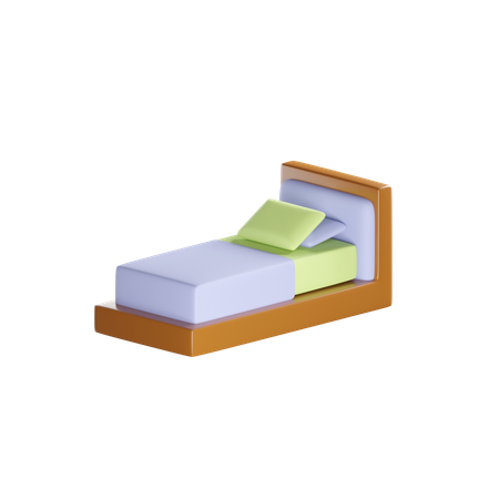 SINGLE BED  3D Icon