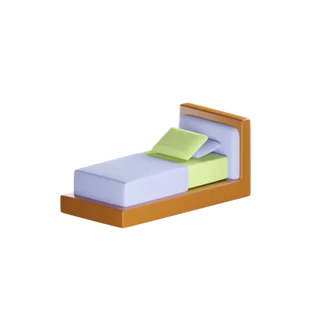 SINGLE BED  3D Icon