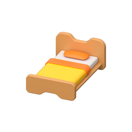 シングルベッド  3D Icon