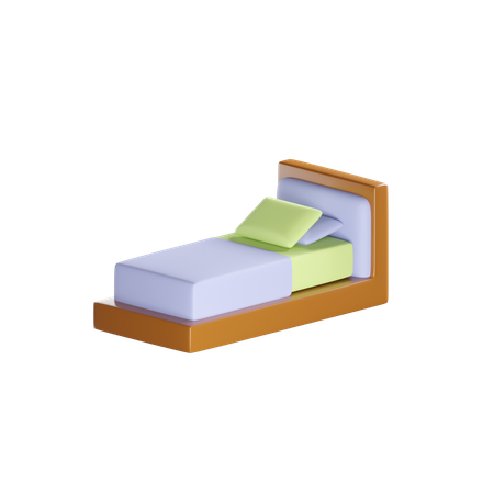 SINGLE BED  3D Icon