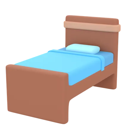 Single Bed  3D Icon