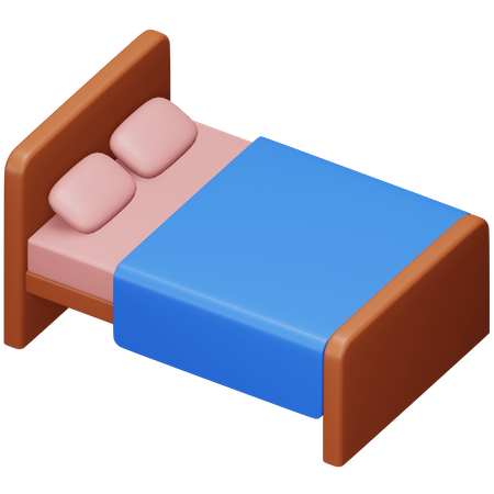 Single Bed  3D Icon