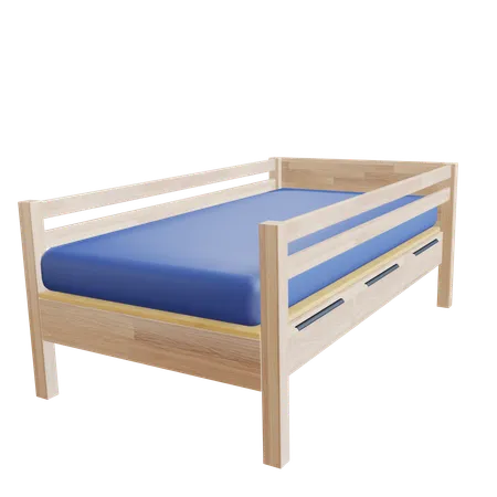 Single Bed  3D Icon