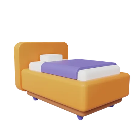 Sleeping Bed 3 D Illustration 3D Icon