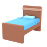single bed 3d images