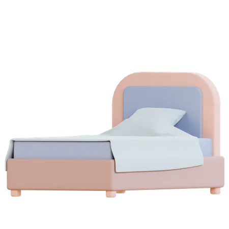 Single Bed  3D Icon
