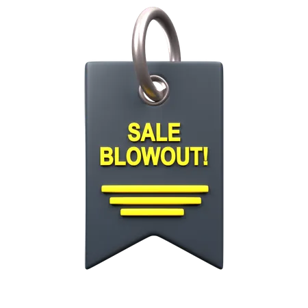 Single Blowout Deal Tag  3D Icon