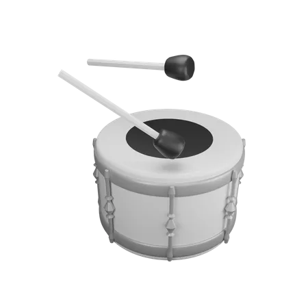Single Drum 3D Illustration