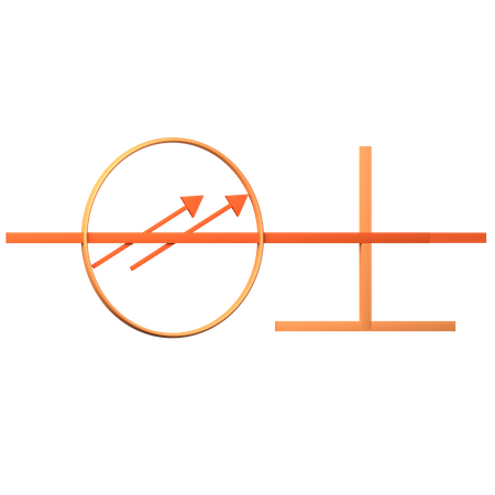 Single Mode Stepped Index Optical Fibre  3D Icon