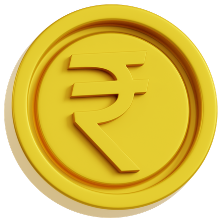 1루피 동전  3D Icon