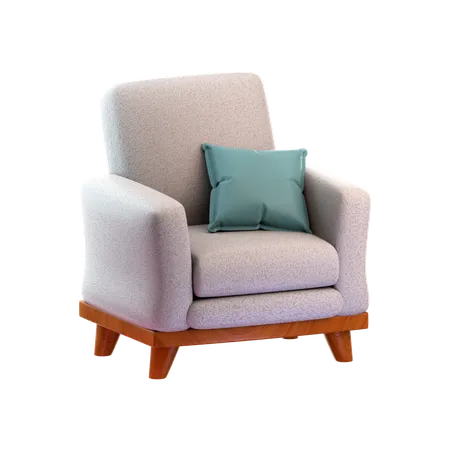 Single Sofa  3D Icon