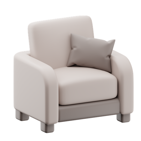 Single Sofa  3D Icon