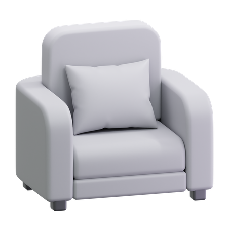 Single Sofa  3D Icon