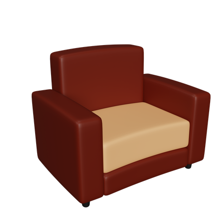 Single Sofa  3D Icon