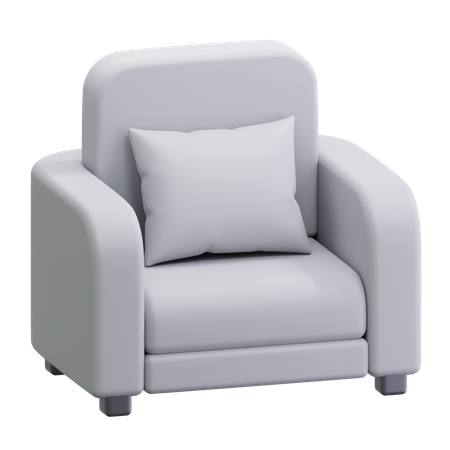 Single Sofa  3D Icon