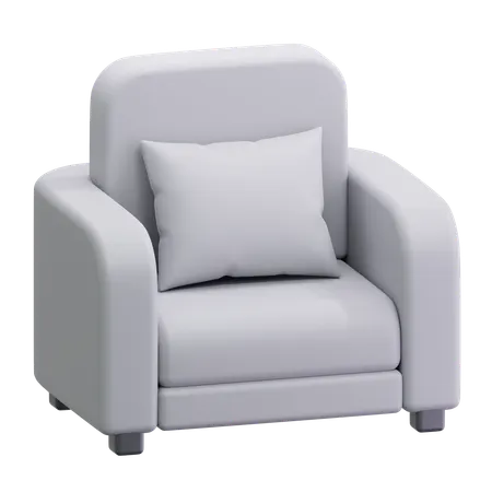 Single Sofa  3D Icon
