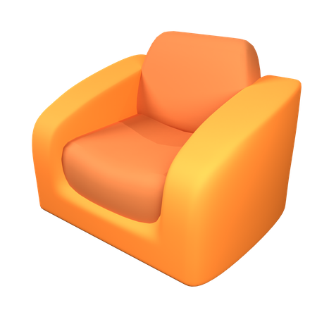Single Sofa  3D Icon