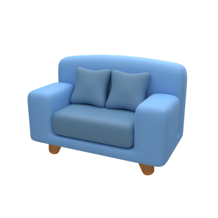 Single Sofa 3D Icon