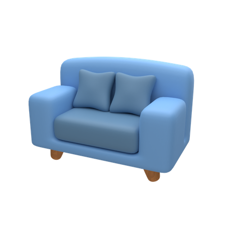 Single Sofa  3D Icon