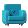 single sofa 3d logo